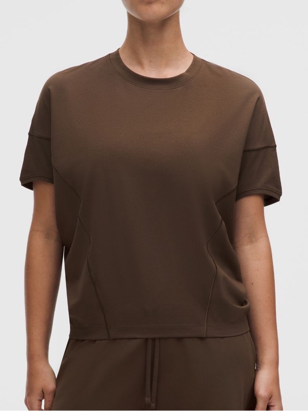 Lululemon Cotton-Modal Dolman Tee Walnut Crunch NWT XS